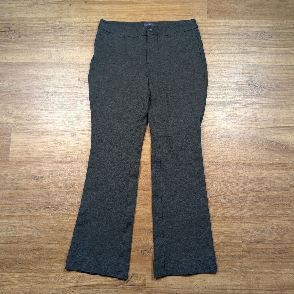 NYDJ Michelle Ponte Trousers Womens 8P Dark Gray Stretch Bootcut Pants Lift
